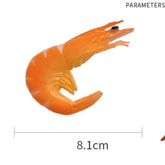 Little shrimp, rubber hair clip KAWAII - Picture 3 of 3